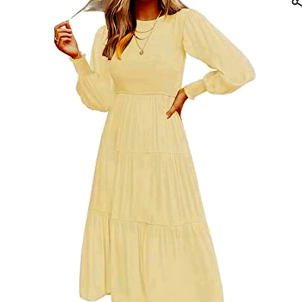 Smocked Midi Dress